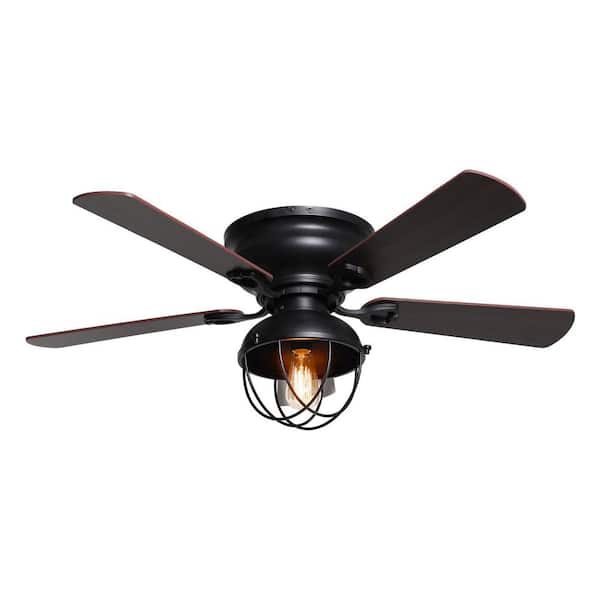 matrix decor 42 in. Indoor Black Flush Mount Ceiling fan with