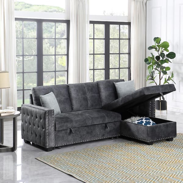 DFS Corner Sofa Bed in Dark Grey RRP £1200 *LOCAL DELIVERY*
