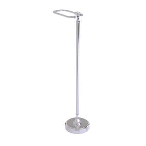 Retro Dot Free Standing Toilet Paper Holder in Polished Chrome