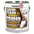 Cover Stain 1 gal. White High Hide Oil-Based Interior/Exterior Primer and Sealer (4-Pack)