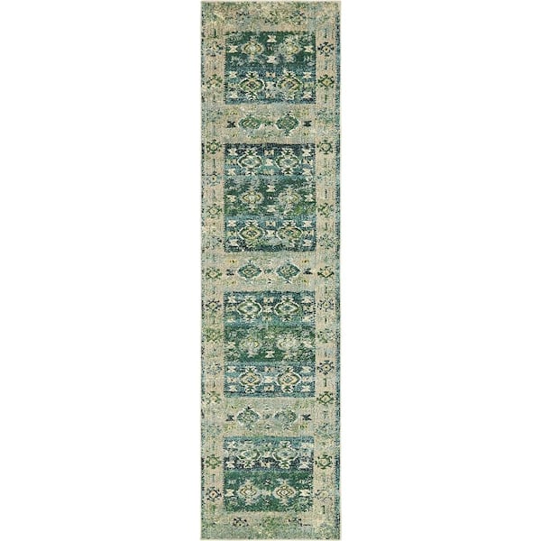 Monterey Empire Green 2' 7 x 10' 0 Runner Rug