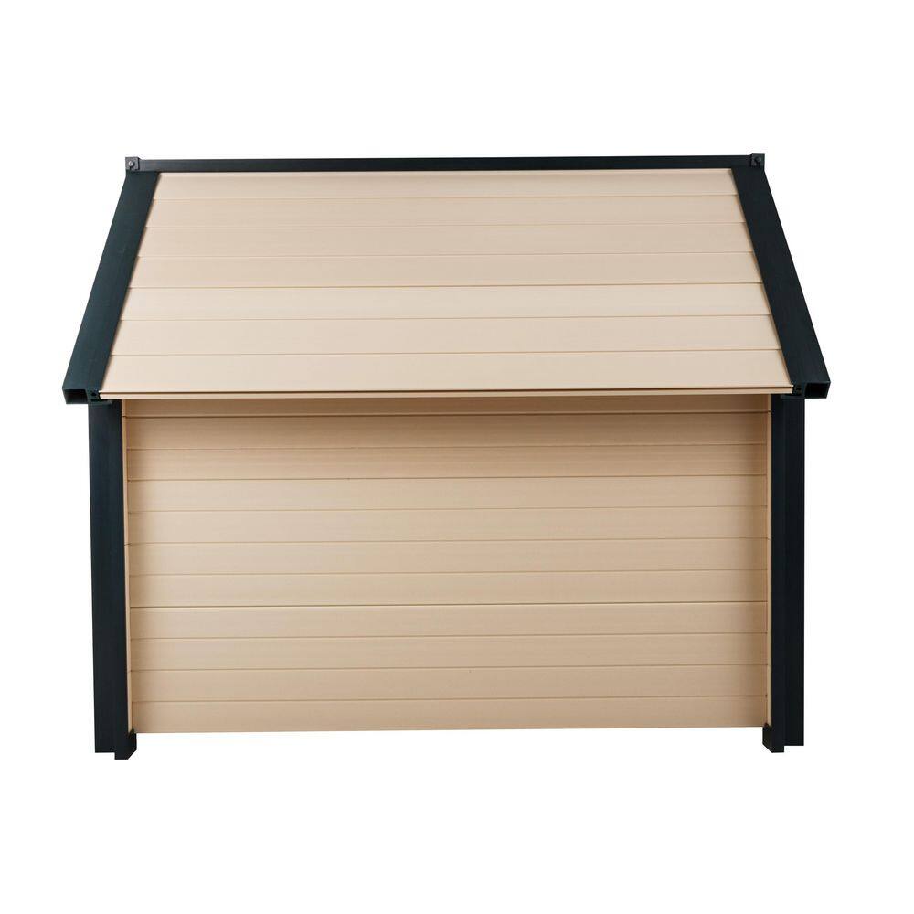 X-Large Maple and Green Insulated Plastic Dog House