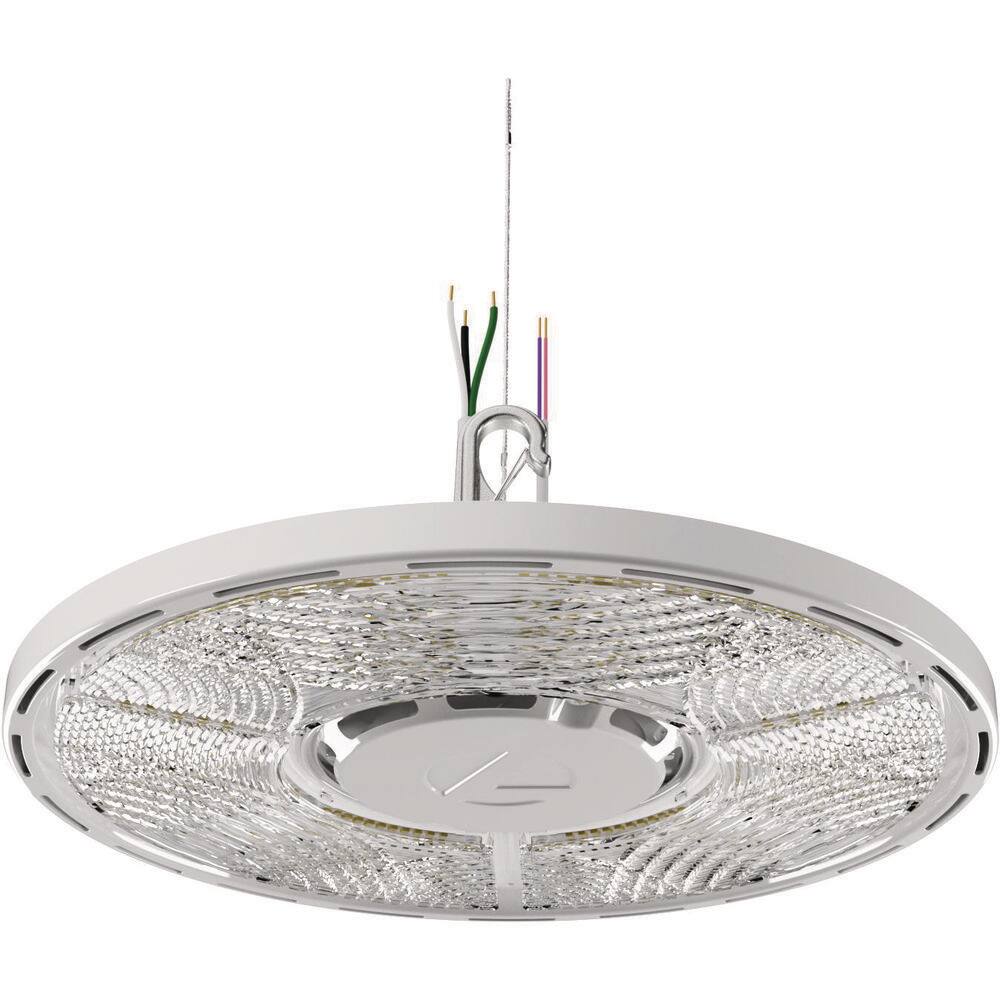 Modern Dimmable LED Ceiling Light with Remote Control, White Polycarbonate Shade