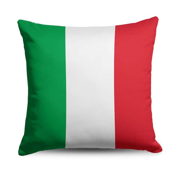 Italy Flag 18 in x 18 in Throw Pillow