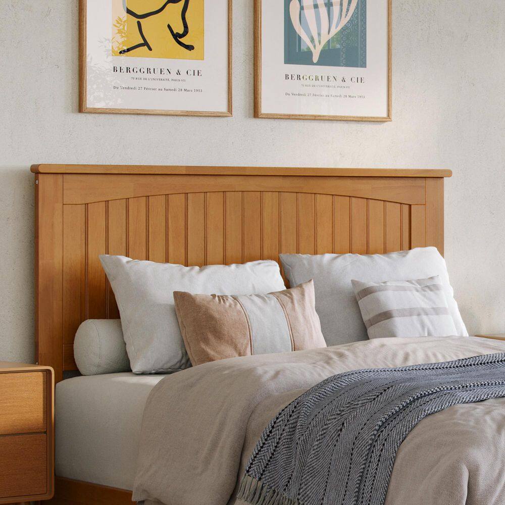 Nantucket White Full Solid Wood Frame Low Profile Platform Bed with Matching Footboard and USB Device Charger - thumbnail 9