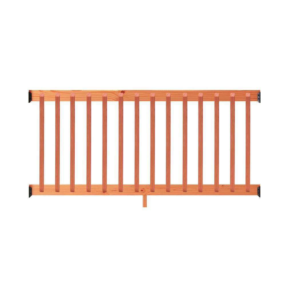 Pedal Timber Rails Reviews for ProWood 6 ft. Redwood-Tone Southern Yellow Pine Rail Kit ...