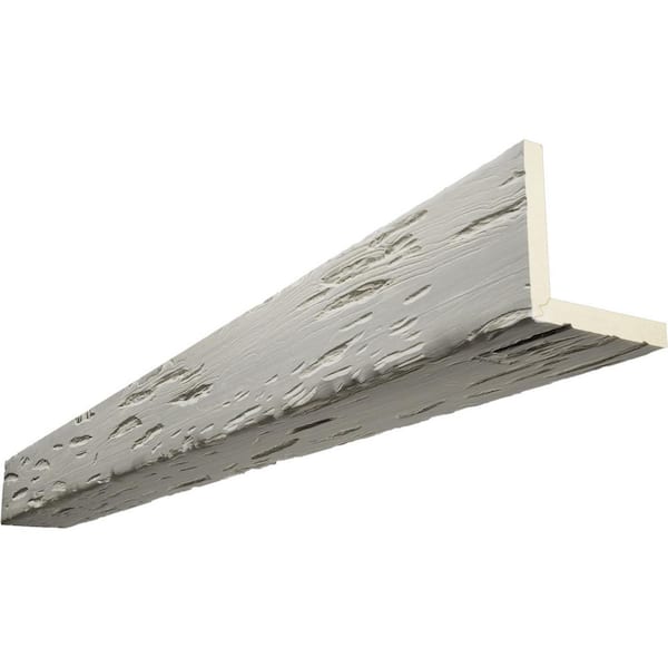 Ekena Millwork Endurathane 12 in. H x 8 in. W x 14 ft. L Pecky Cypress Cashmere Faux Wood Beam