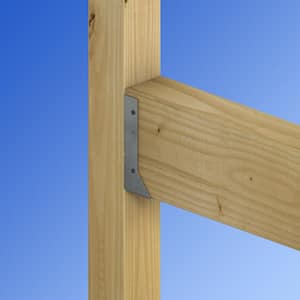 HUC Galvanized Face-Mount Concealed-Flange Joist Hanger for 4x8 Nominal Lumber