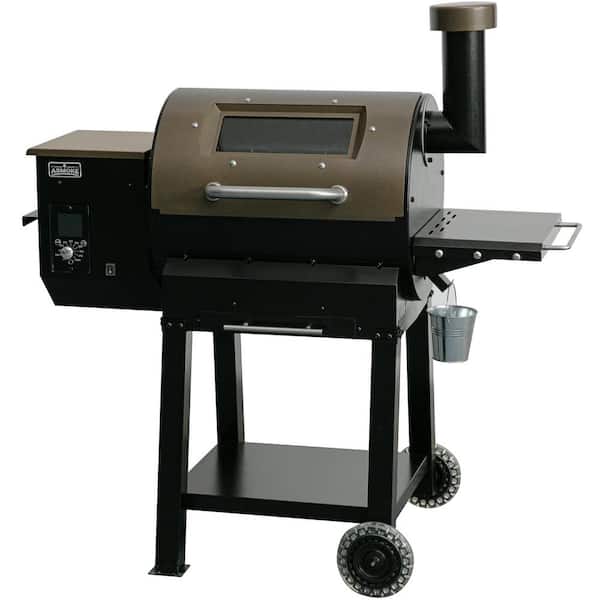 ASMOKE 515 sq. in. Wood Pellet Grill and Smoker in Bronze