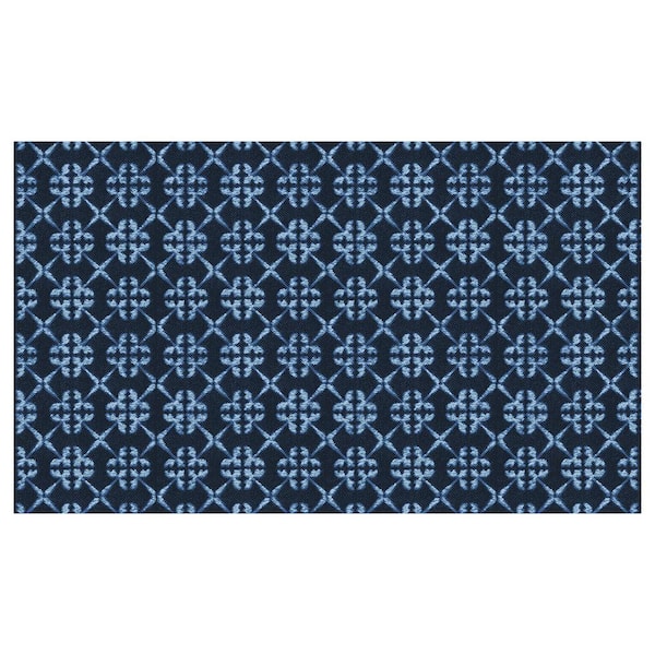Bungalow Flooring FlorArt Caxton 34 in. x 58 in. Low Profile Rubber Backed Kitchen Mat