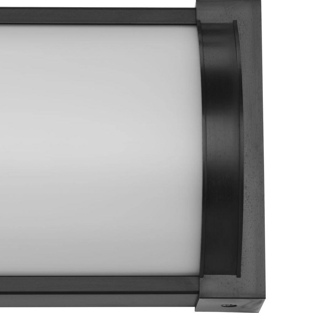 Matte Black 32" LED Linear Vanity Light with Acrylic Shade