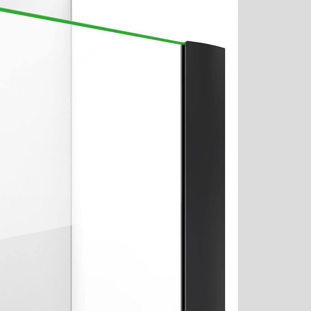 Matte Black Frameless Pivot Shower Door with ClearMax Technology