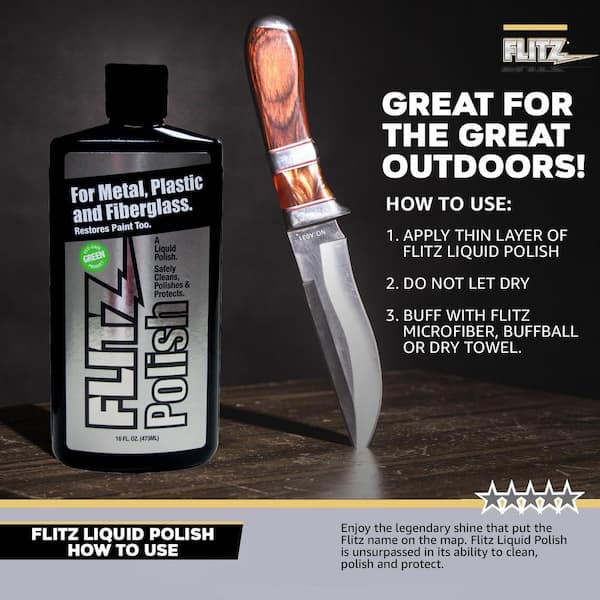 Flitz Instant Brass & Copper Tarnish Remover - 16. oz Spray