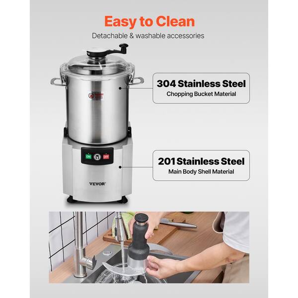 VEVOR 76-Cups Food Processor & Vegetable Chopper, 19 Quart