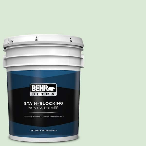 BEHR ULTRA 5 gal. #M400-2 Glass Tile Satin Enamel Exterior Paint & Primer