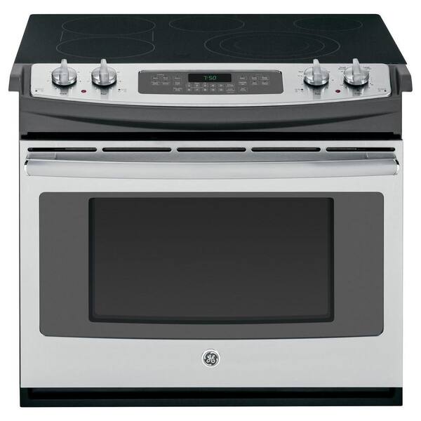 GE 4.4 cu. ft. Drop-In Electric Range with Self-Cleaning Convection Oven in Stainless Steel