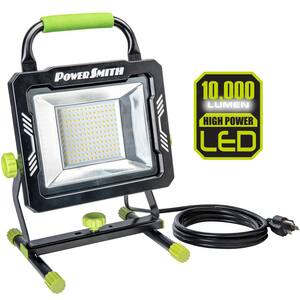 10,000 Lumens Portable LED Work Light with 10 ft. Power Cord and Metal Stand