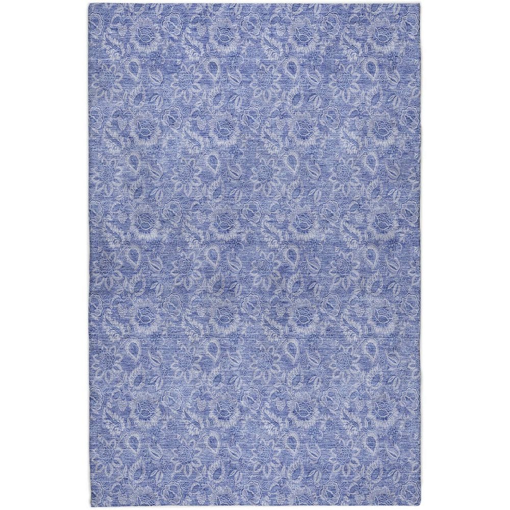Dream Shag Premium Machine Washable Abstract ADS662 Denim 3 ft. x 5 ft. Area Rug price history on PriceWatchPro