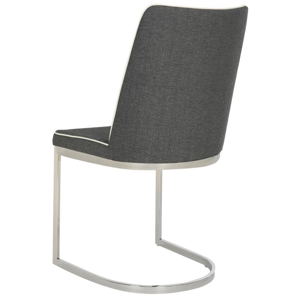 Parkston 18'' Gray Linen Upholstered Side Chair Set