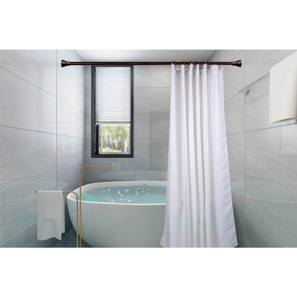 Oil Rubbed Bronze Stainless Steel Double Roller Ball Shower Curtain Hooks