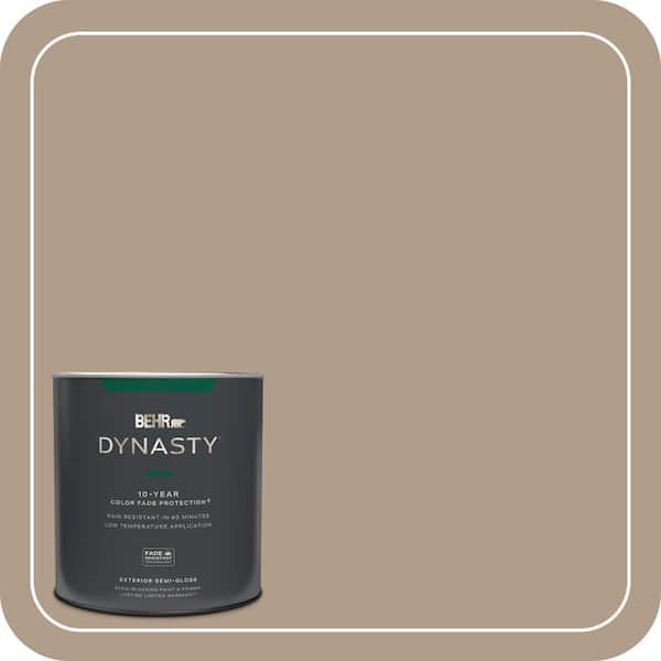 BEHR DYNASTY 1 qt. #BNC-14 Over the Taupe Semi-Gloss Enamel Exterior Stain-Blocking Paint & Primer