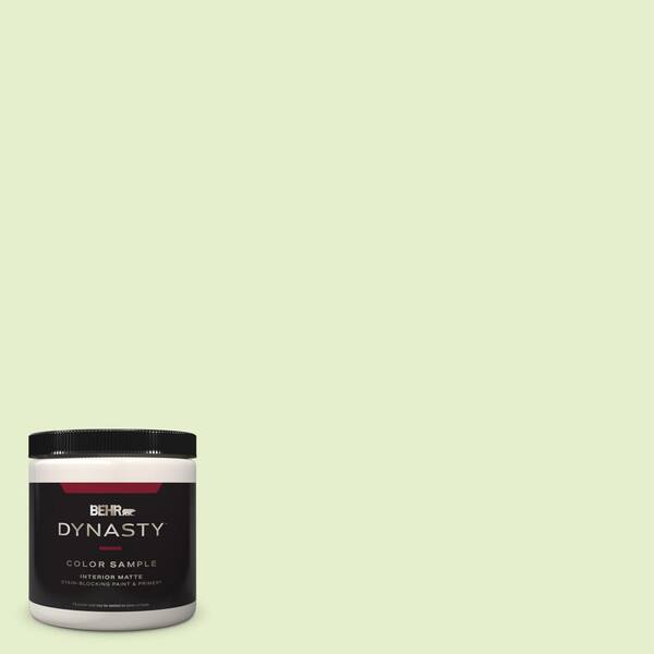 BEHR DYNASTY 8 oz. #420C-2 Water Sprout Matte Stain-Blocking Interior/Exterior Paint and Primer Sample