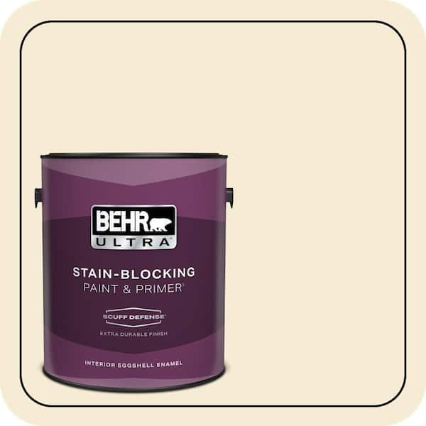 BEHR ULTRA 1 gal. #360C-1 Clear Yellow Extra Durable Eggshell Enamel Interior Paint & Primer