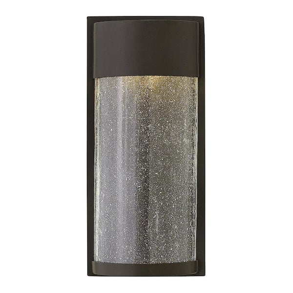 Shelter 1-Light Buckeye Bronze LED Outdoor Wall Lantern Sconce
