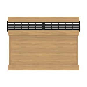 Freedom Barington Boardwalk 6-ft H x 8-ft W Cypress Vinyl Fence Panel (Unassembled)