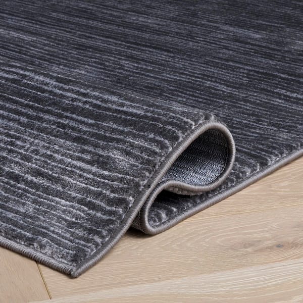 Vision 11 ft. x 15 ft. Gray Solid Color Area Rug
