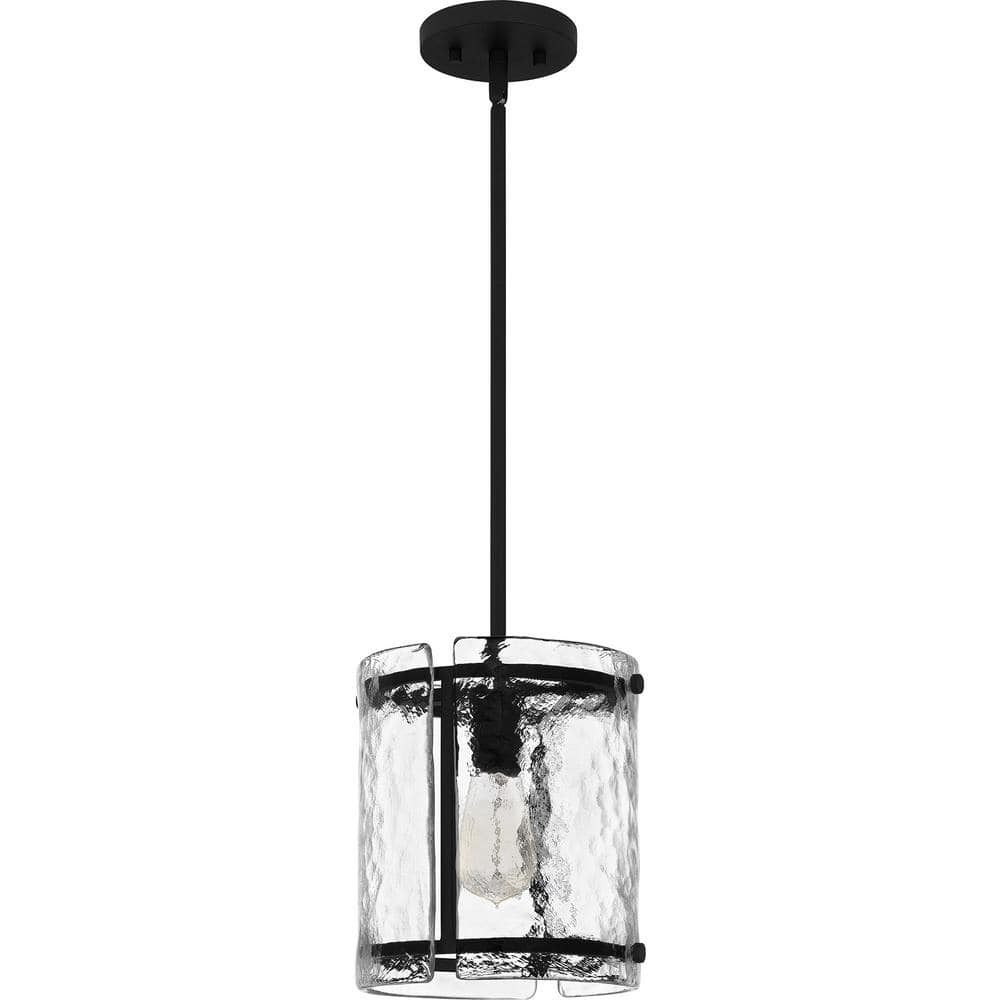 Brushed Nickel Glass Mini Pendant Light