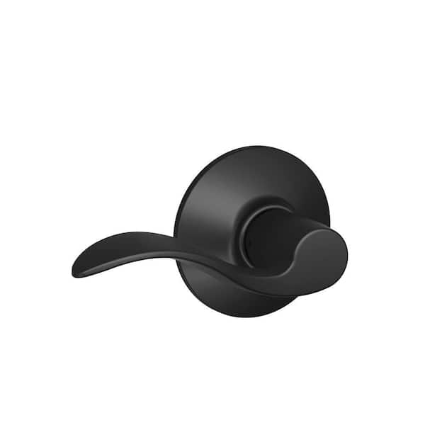 Schlage Bowery Matte Black Passage Hall/Closet Door Knob F10 BWE 622 - The  Home Depot