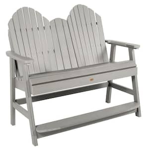 Hamilton 4ft 2-Person Harbor Gray Recycled Plastic Counter Height Bench