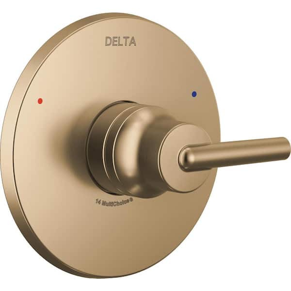 Delta Trinsic Gold 1-Handle Wall-Mount Valve Trim Kit in Champagne Bronze (Valve Not Included)