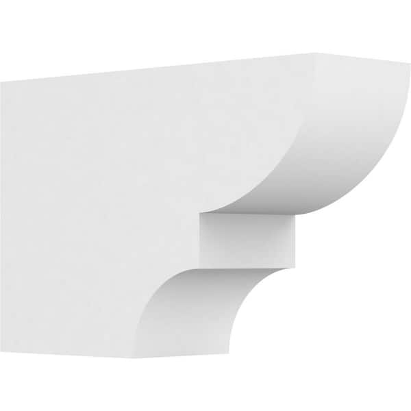 Ekena Millwork 4 in. x 8 in. x 12 in. Ridgewood PVC Rafter Tail Brace