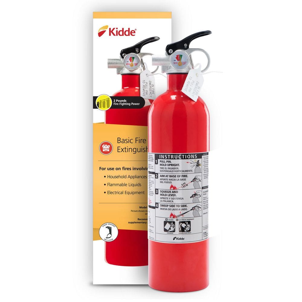 Kidde 5-B:C Rated Disposable Fire Extinguisher 21031882 - The Home Depot