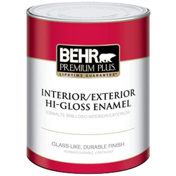 BEHR PREMIUM PLUS 1 qt. Deep Base Hi-Gloss Enamel Interior/Exterior Paint