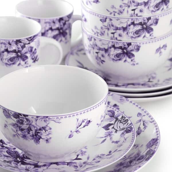 Have a question about Elama Traditional Rose 16-Piece Purple