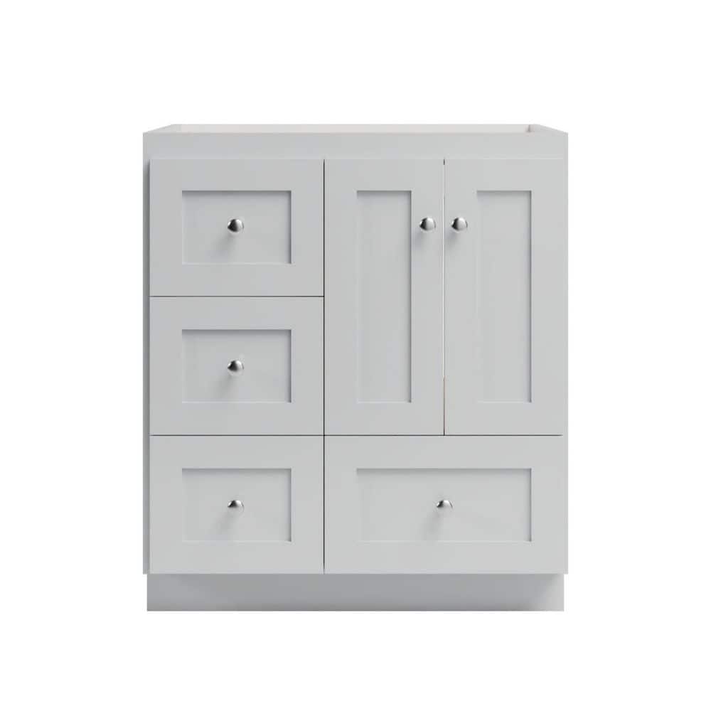 Shaker 30 in. W x 21 in. D x 34.5 in. H Bath Vanity Cabinet without Top in Dewy Morning price history on PriceWatchPro
