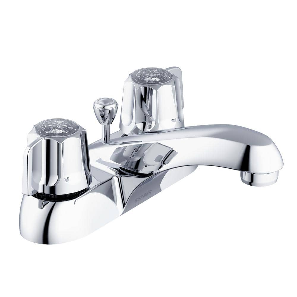 UPC 671052577002 product image for Classics 4 in. Centerset 2-Handle Bathroom Faucet with Metal Pop-Up Drain in Chr | upcitemdb.com