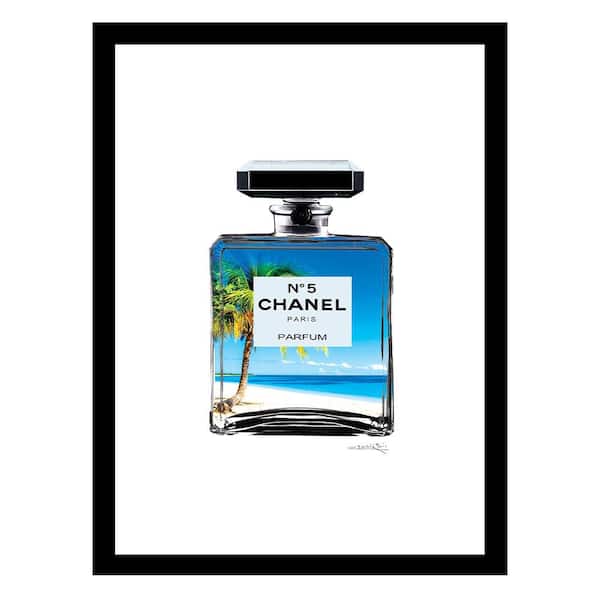 VENICE BEACH Collections Tropical Fashion Glam Perfume Bottle by Fairchild Paris 1 Piece Framed Graphic Print 18 in. x 14 in.