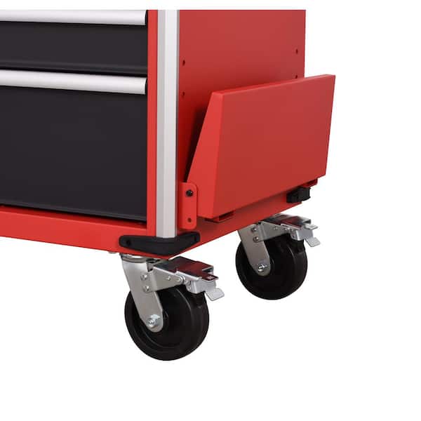 Milwaukee High Capacity 72 in. W x 22 in. D 18-Drawer Mobile Workbench with Solid Wood Top