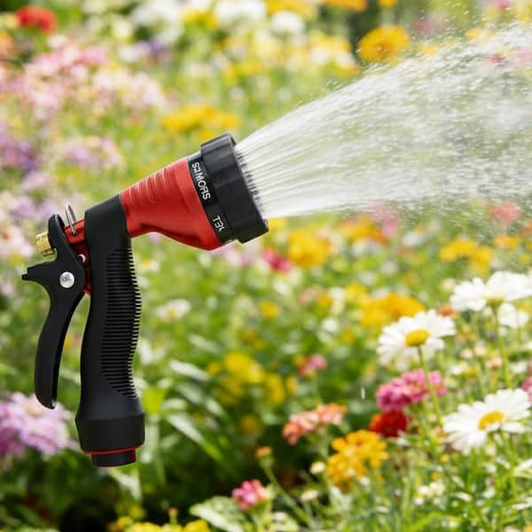 Metal Garden Hose Nozzle 1 Pack Cordless Adjustable Spray Patterns  Leakproof Pistol Grip with Rubber Dial Sprayer OG134PH033 - The Home Depot