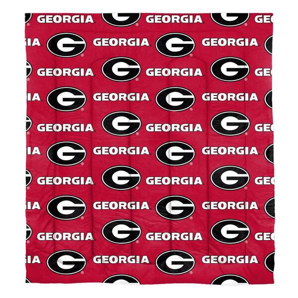 THE NORTHWEST GROUP Georgia Bulldogs 5-Piece Full Size Multi Color Rotary Bed In a Bag Set