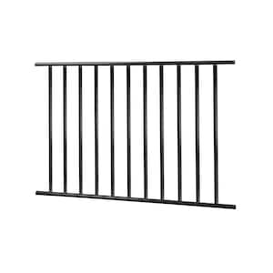 Village Ironsmith Classic 6 ft. x 28 in. Black Steel Rail Panel CR625 ...