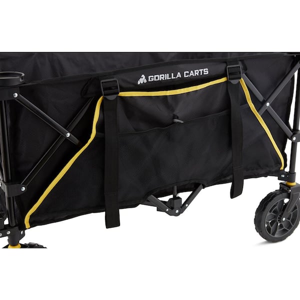 Gorilla Carts Rolling Fishing Cart, Coleman Cooler and Fishing Supplies