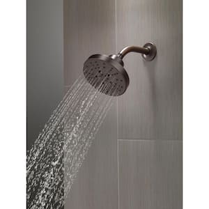 Pivotal 5-Spray Patterns 1.75 GPM 6 in. Wall Mount Fixed Shower Head with H2Okinetic in Venetian Bronze