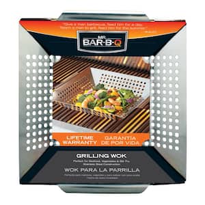 Wok Topper 12 in. x 12 in. Stainless Steel Grill Accessories Mr. Bar-B-Q