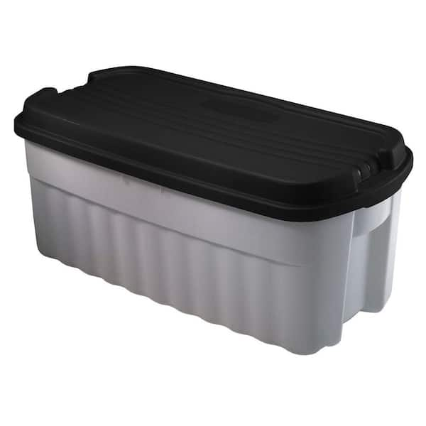 Rubbermaid Roughneck 54 Gal. Storage Bin in Gray (3-Pack)