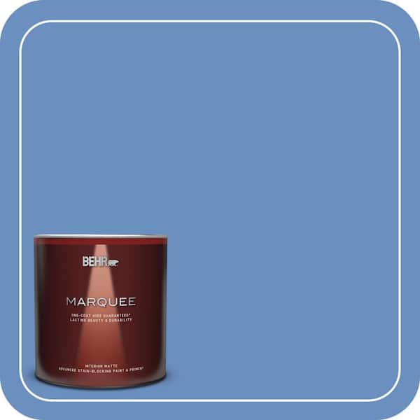 BEHR MARQUEE 1 qt. Home Decorators Collection #HDC-MD-02 Lapis Lazuli One-Coat Hide Matte Interior Paint & Primer